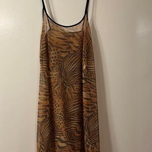 Animal Print Sheer lingerie